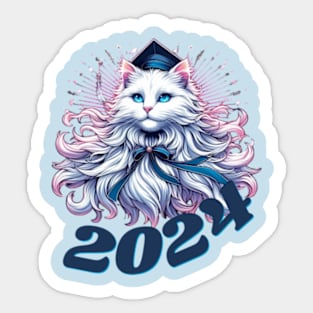 Graduation 2024 Majestic Cat Sticker